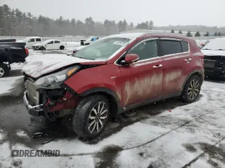 2019 Kia Sportage EX with VIN KNDPNCAC4K7493590, listed as a Copart auction lot 46495795 with 223,697 mi miles and Salvage Title. Bid and sale history available at carsss.com. Image 1.