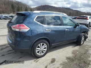 2015 Nissan Rogue S with VIN KNMAT2MVXFP578751, listed as a Copart auction lot 50409875 with 174,142 mi miles and Salvage Title. Bid and sale history available at carsss.com. Image 3.