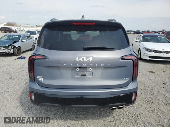 2024 Kia Telluride SX Prestige X-Line with VIN 5XYP5DGC7RG519898, listed as a Copart auction lot 51550725 with 8,091 mi miles and Salvage title. Bid and sale history available at DreamBid. Image 6.