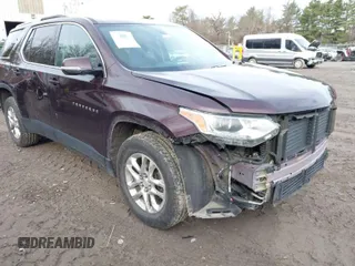 2018 Chevrolet Traverse LT Cloth with VIN 1GNEVGKW7JJ269861, listed as a IAAI auction lot 41954534 with 96,022 mi miles. Bid and sale history available at carsss.com. Image 1.