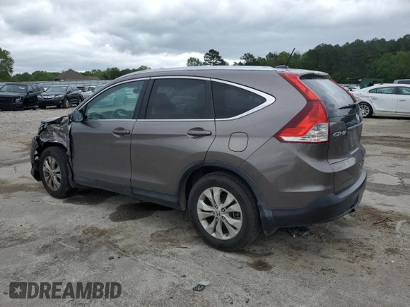 2013 Honda CR-V EX-L with VIN 5J6RM3H75DL003893, listed as a Copart auction lot 51090805 with 147,785 mi miles and Salvage Title. Bid and sale history available at DreamBid. Image 2.