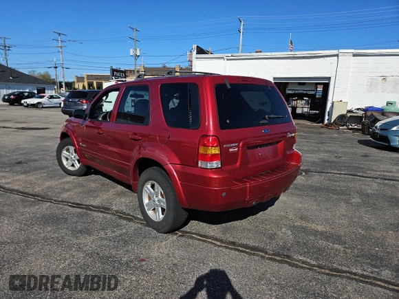 2006 Ford Escape Hybrid with VIN 1FMCU96H46KA74808, listed as a Copart auction lot 54599795 with 142,254 mi miles and Clean Title. Bid and sale history available at carsss.com. Image 3.