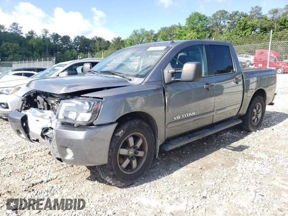 2014 Nissan Titan SV with VIN 1N6BA0ED0EN517002, listed as a Copart auction lot 57885435 with 139,910 mi miles and Salvage title. Bid and sale history available at DreamBid. Image 1.