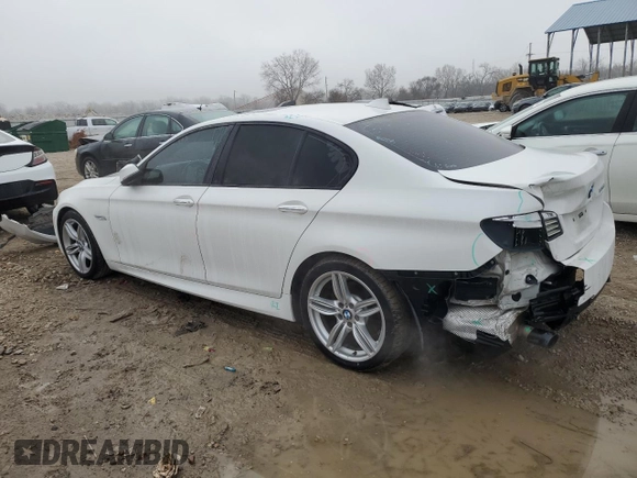 2016 BMW 5 Series 535i with VIN WBA5B1C59GG553564, listed as a Copart auction lot 81048354 with 94,959 mi miles and Salvage Title. Bid and sale history available at DreamBid. Image 2.
