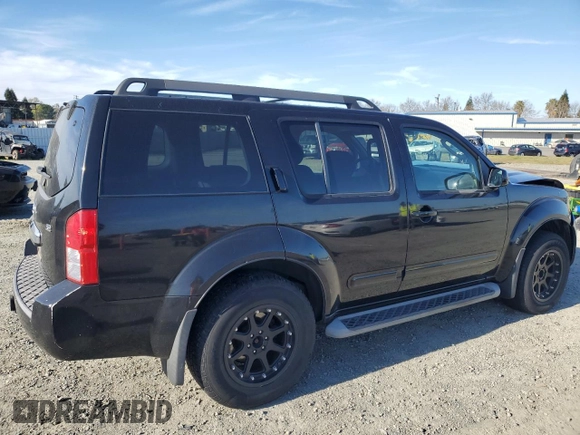 2008 Nissan Pathfinder S with VIN 5N1AR18U58C643909, listed as a Copart auction lot 47435565 with 210,390 mi miles and Salvage title. Bid and sale history available at DreamBid. Image 3.