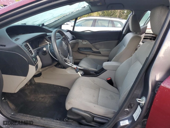 2014 Honda Civic Sedan LX with VIN 19XFB2F5XEE244028, listed as a Copart auction lot 49170145 with 63,213 mi miles and Salvage Title. Bid and sale history available at carsss.com. Image 7.