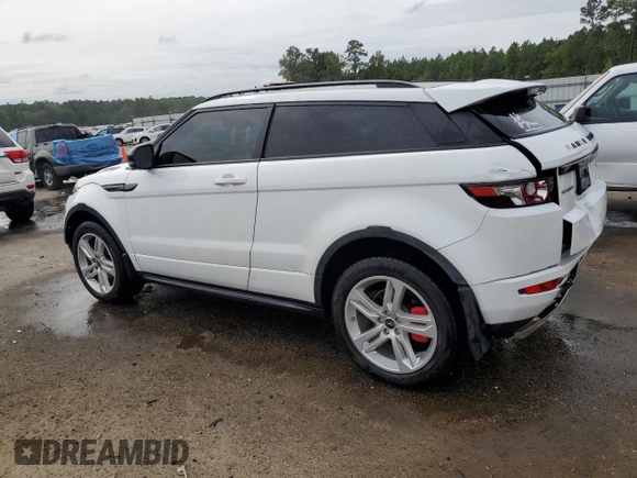 2013 Land Rover Range Rover Evoque Dynamic Premium with VIN SALVT1BG5DH820748, listed as a Copart auction lot 69954154 with 107,657 mi miles and Salvage Title. Bid and sale history available at carsss.com. Image 2.