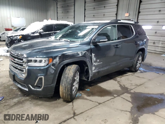 2020 GMC Acadia SLT with VIN 1GKKNULS5LZ215702, listed as a Copart auction lot 45477075 with 60,349 mi miles and Salvage Title. Bid and sale history available at DreamBid. Image 1.