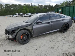2019 Honda Accord Sport with VIN 1HGCV1F37KA013641, listed as a Copart auction lot 52600695 with 124,853 mi miles and Salvage Title. Bid and sale history available at DreamBid. Image 1.