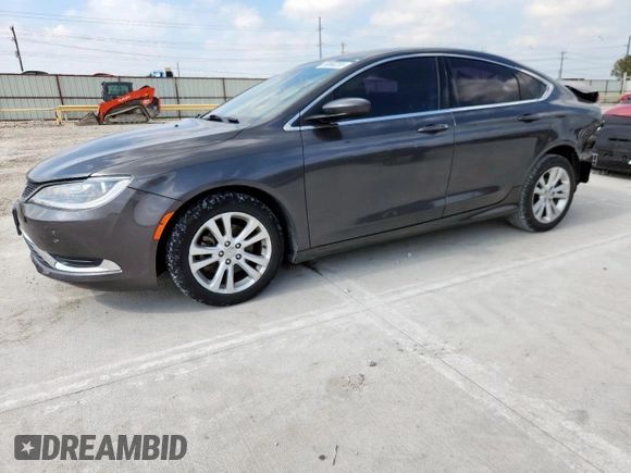 2015 Chrysler 200 Limited with VIN 1C3CCCAB8FN660082, listed as a Copart auction lot 58860255 with 145,603 mi miles and Salvage title. Bid and sale history available at DreamBid. Image 1.