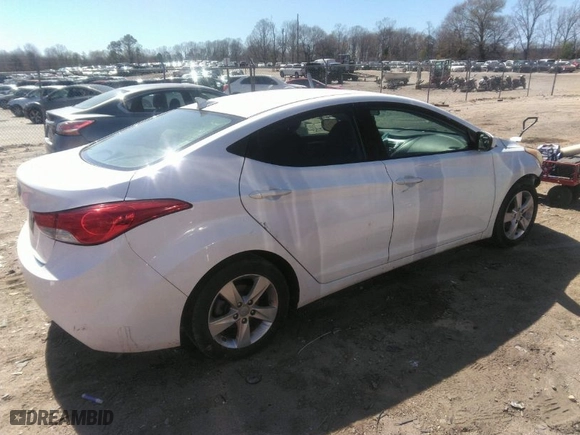 2013 Hyundai Elantra GLS PZEV with VIN 5NPDH4AE3DH444655, listed as a IAAI auction lot 41841125 with 93,338 mi miles. Bid and sale history available at carsss.com. Image 4.