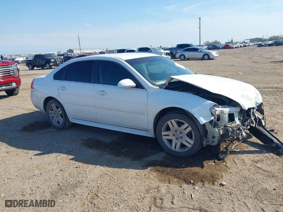 2012 Chevrolet Impala LT Fleet with VIN 2G1WG5E3XC1221841, listed as a IAAI auction lot 41707265 with 168,337 mi miles. Bid and sale history available at carsss.com. Image 1.