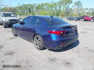 2017 Alfa Romeo Giulia Ti with VIN ZARFAECN3H7556727, listed as a IAAI auction lot 41901444 with 96,678 mi miles. Bid and sale history available at carsss.com. Image 3.