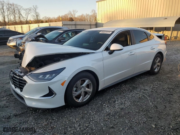 2022 Hyundai Sonata SE with VIN 5NPEG4JA1NH143565, listed as a Copart auction lot 86822974 with 37,912 mi miles and Salvage Title. Bid and sale history available at carsss.com. Image 1.
