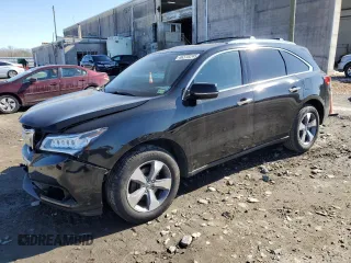 2015 Acura MDX with VIN 5FRYD3H22FB007801, listed as a Copart auction lot 46378245 with 156,124 mi miles and Salvage title. Bid and sale history available at DreamBid. Image 1.