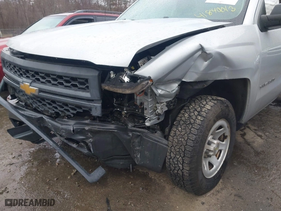 2014 Chevrolet Silverado 1500 Work Truck with VIN 1GCNCPEH4EZ231913, listed as a IAAI auction lot 41840013 with 1 mi miles. Bid and sale history available at carsss.com. Image 6.