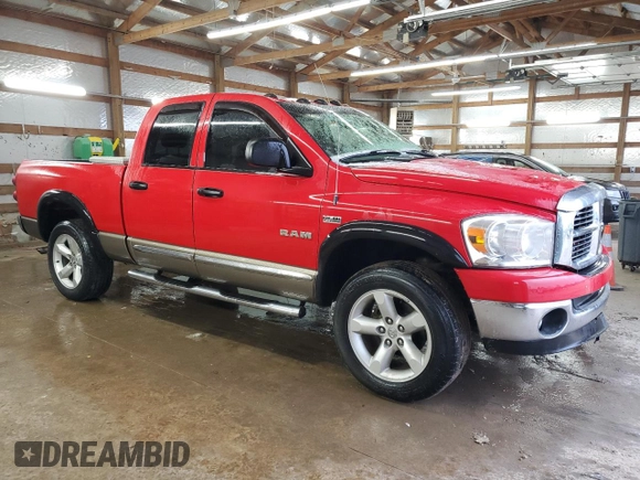 2008 Dodge 1500 ST with VIN 1D7HU18208J192745, listed as a Copart auction lot 45795295 with 201,985 mi miles and Salvage Title. Bid and sale history available at DreamBid. Image 4.