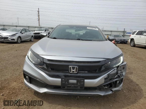 2019 Honda Civic Sport with VIN 2HGFC2F8XKH517042, listed as a Copart auction lot 51226175 with 45,419 mi miles and Salvage Title. Bid and sale history available at DreamBid. Image 5.