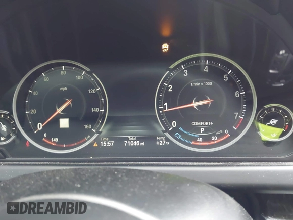 2015 BMW 6 Series 640i with VIN WBA6A0C55FGB53603, listed as a IAAI auction lot 41543996 with 71,046 mi miles and . Bid and sale history available at DreamBid. Image 7.