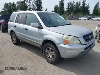 2003 Honda Pilot EX z VIN 2HKYF186X3H587864, wystawiony jako IAAI lot #42239097 z przebiegiem 231 108 mil mil oraz . Historia ofert i sprzedaży dostępna na DreamBid. Obrazek 1.