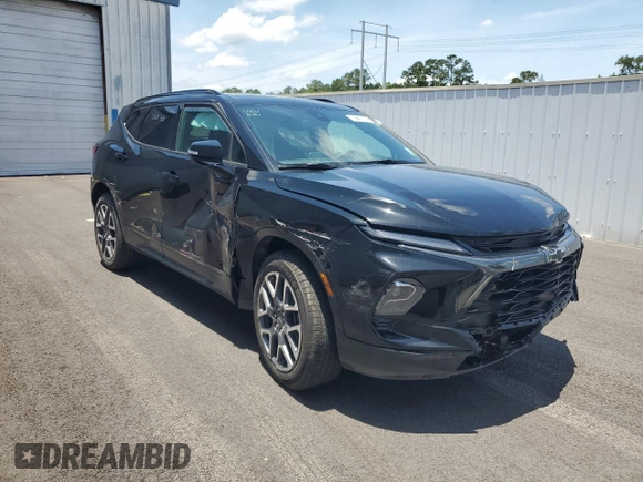 2025 Chevrolet Blazer RS z VIN 3GNKBERSXSS191207, wystawiony jako Copart lot #60228005 z przebiegiem 1 683 mil mil oraz Szkoda całkowita • Salvage title. Historia ofert i sprzedaży dostępna na DreamBid. Obrazek 4.