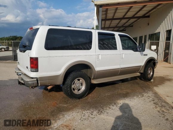 2002 Ford Excursion Limited with VIN 1FMNU43S02EA53250, listed as a Copart auction lot 64440355 with 229,939 mi miles and Clean title. Bid and sale history available at DreamBid. Image 3.