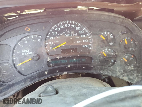 2005 Chevrolet Avalanche Z71 with VIN 3GNEK12Z95G161992, listed as a Copart auction lot 64653804 with 249,667 mi miles and Salvage Title. Bid and sale history available at carsss.com. Image 9.