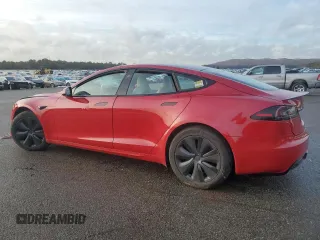 2022 Tesla Model S Plaid with VIN 5YJSA1E61NF488716, listed as a Copart auction lot 45325785 with Not provided miles and Salvage title. Bid and sale history available at DreamBid. Image 2.