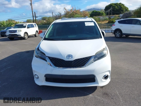 2017 Toyota Sienna SE with VIN 5TDXZ3DC6HS899952, listed as a IAAI auction lot 42444074 with 42,951 mi miles and . Bid and sale history available at DreamBid. Image 12.