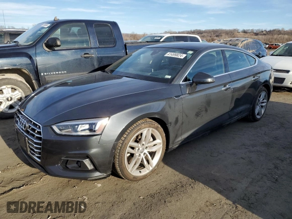 2019 Audi A5 Sportback Prestige with VIN WAUCNCF59KA068522, listed as a Copart auction lot 41499824 with 34,303 mi miles. Bid and sale history available at carsss.com. Image 1.