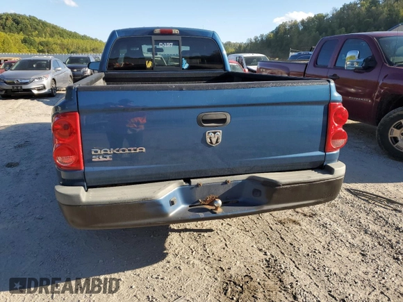 2006 Dodge Dakota SLT with VIN 1D7HW42K56S544472, listed as a Copart auction lot 73413914 with 187,616 mi miles and Salvage Title. Bid and sale history available at DreamBid. Image 6.