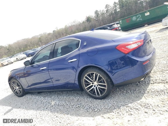 2015 Maserati Ghibli with VIN ZAM57XSA0F1140984, listed as a Copart auction lot 49094925 with 87,235 mi miles and Salvage Title. Bid and sale history available at carsss.com. Image 2.