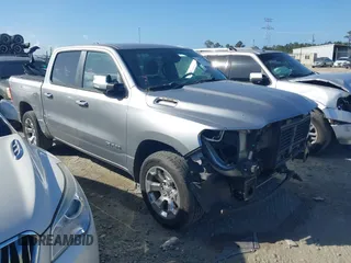2019 Ram 1500 Big Horn with VIN 1C6RREFG9KN813705, listed as a IAAI auction lot 40697745 with 76,411 mi miles and . Bid and sale history available at DreamBid. Image 1.