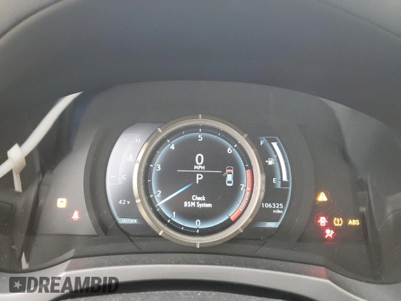 2015 Lexus IS 350 with VIN JTHCE1D29F5006227, listed as a Copart auction lot 87866325 with 106,325 mi miles and Salvage title. Bid and sale history available at DreamBid. Image 9.