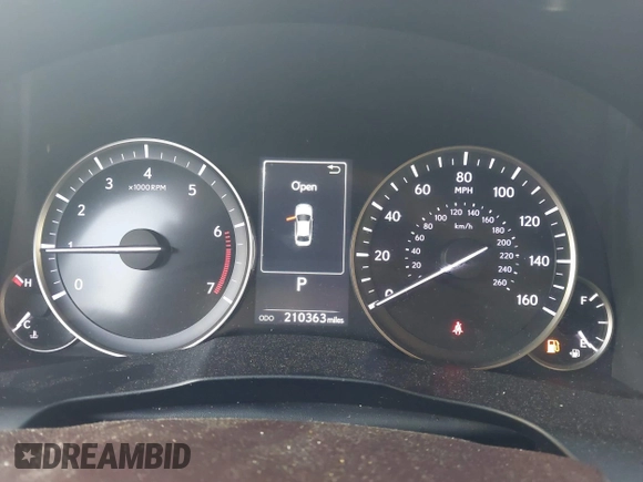 2016 Lexus ES with VIN JTHBK1GG3G2223805, listed as a IAAI auction lot 42065504 with 210,363 mi miles. Bid and sale history available at carsss.com. Image 7.