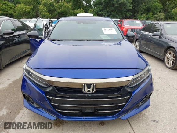 2021 Honda Accord Sport with VIN 1HGCV2F37MA012790, listed as a IAAI auction lot 42442287 with 14,955 mi miles and . Bid and sale history available at DreamBid. Image 12.