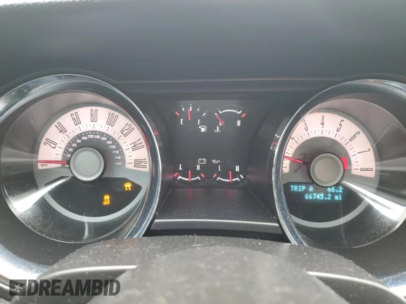 2012 Ford Mustang GT Premium with VIN 1ZVBP8CF4C5279282, listed as a Copart auction lot 49858185 with 66,745 mi miles and Salvage Title. Bid and sale history available at DreamBid. Image 9.