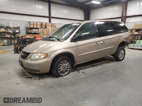 2003 Chrysler Town & Country with VIN 2C4GP24323R248495, listed as a Copart auction lot 41390345 with 201,300 mi miles and Salvage Title. Bid and sale history available at carsss.com. Image 1.