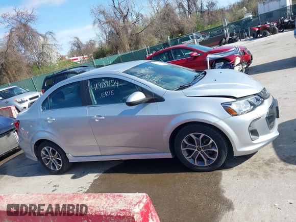 2018 Chevrolet Sonic LT with VIN 1G1JD5SG6J4132523, listed as a IAAI auction lot 41918454 with 59,332 mi miles and . Bid and sale history available at DreamBid. Image 14.