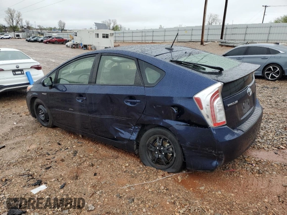2012 Toyota Prius One with VIN JTDKN3DU8C1573218, listed as a Copart auction lot 51694205 with 96,119 mi miles and Salvage Title. Bid and sale history available at carsss.com. Image 2.