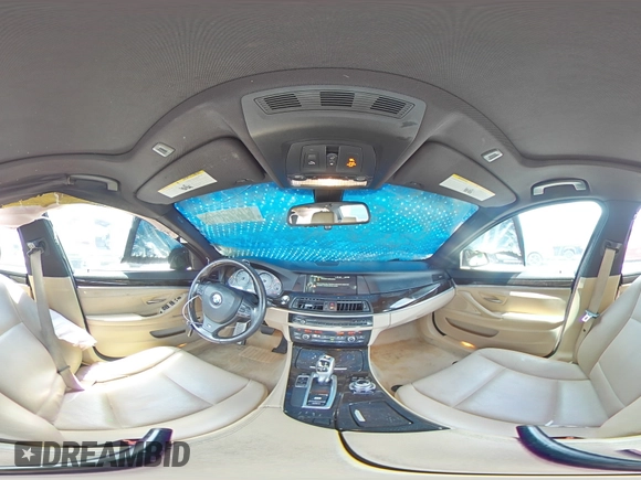 2013 BMW 5 Series 535i with VIN WBAFR7C50DC828552, listed as a Copart auction lot 60445315 with 174,832 mi miles and Salvage title. Bid and sale history available at DreamBid. Image 14.
