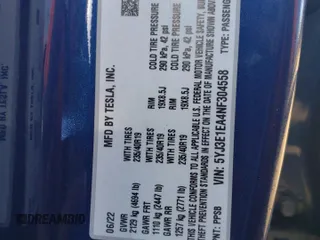 2022 Tesla Model 3 z VIN 5YJ3E1EA4NF304558, wystawiony jako Copart lot #57415935 z przebiegiem 101 771 mil mil oraz Czysty tytuł • Clean title. Historia ofert i sprzedaży dostępna na DreamBid. Obrazek 12.