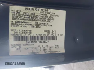 2011 Mercury Grand Marquis LS with VIN 2MEBM7FV7BX604379, listed as a IAAI auction lot 42134407 with 55,151 mi miles and . Bid and sale history available at DreamBid. Image 9.