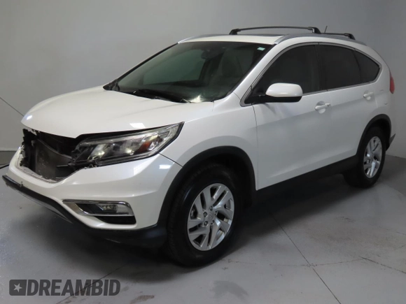 2015 Honda CR-V EX-L with VIN 5J6RM4H78FL109134, listed as a Copart auction lot 50782025 with 105,261 mi miles and Salvage Title. Bid and sale history available at carsss.com. Image 2.