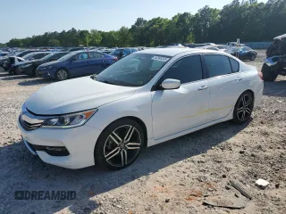 2016 Honda Accord Sport with VIN 1HGCR2F59GA123660, listed as a Copart auction lot 52593335 with 125,654 mi miles and Salvage Title. Bid and sale history available at DreamBid. Image 1.