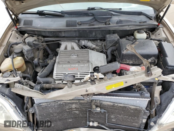 2003 Lexus RX 300 with VIN JTJGF10UX30150298, listed as a Copart auction lot 68138514 with 295,600 mi miles and Salvage Title. Bid and sale history available at carsss.com. Image 12.