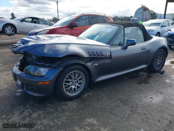 2000 BMW Z3 2.8L with VIN 4USCH3344YLF71259, listed as a IAAI auction lot 41516206 with 95,988 mi miles. Bid and sale history available at carsss.com. Image 17.