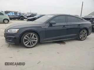 2019 Audi A5 Sportback Prestige with VIN WAUFNCF52KA043216, listed as a Copart auction lot 44332665 with 43,385 mi miles and Salvage Title. Bid and sale history available at carsss.com. Image 1.
