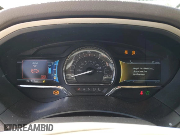 2013 Lincoln MKZ Hybrid with VIN 3LN6L2LU0DR820057, listed as a Copart auction lot 51343595 with 152,743 mi miles and Salvage Title. Bid and sale history available at carsss.com. Image 9.