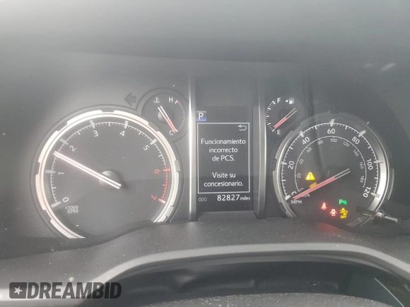 2020 Toyota 4Runner SR5 with VIN JTEBU5JR1L5806679, listed as a Copart auction lot 59961805 with 82,827 mi miles and Salvage title. Bid and sale history available at DreamBid. Image 9.